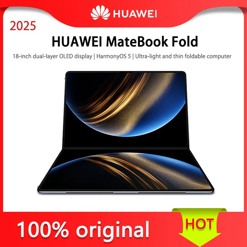 HUAWEI MateBook Fold Extraordinary Master 18-inch Dual-layer OLED Display HarmonyOS 5 Ultra-light and Thin Folding Computer,